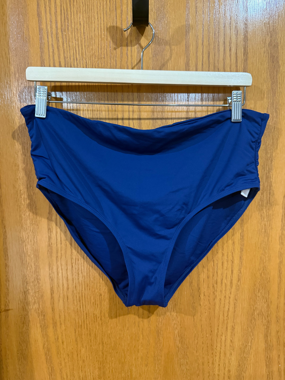 Blue High Waisted Bikini Bottoms Size XL Liz Claiborne
